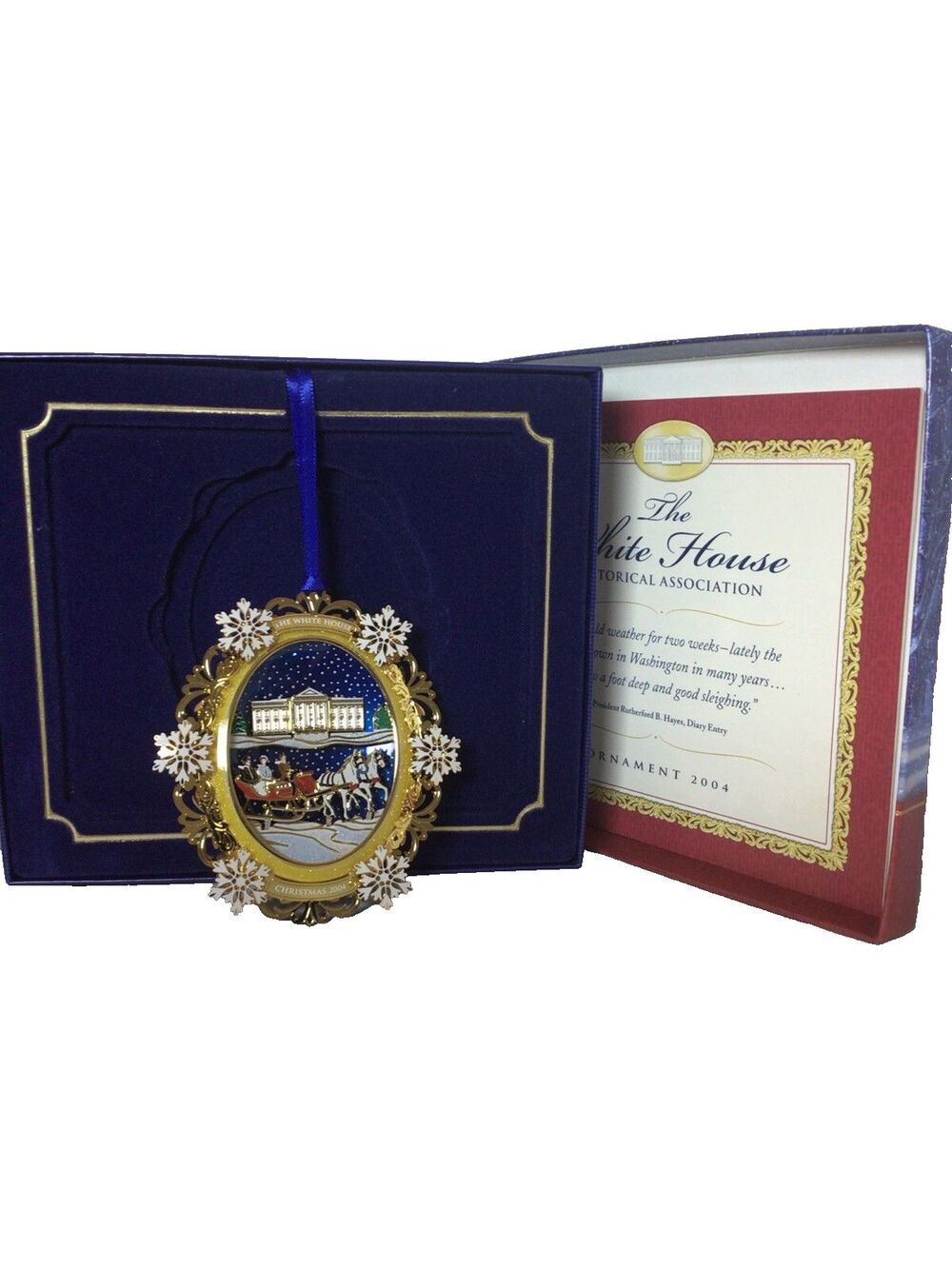 2004‎ The White House Vintage Christmas Ornament Historical Association in box